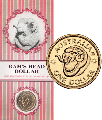 2011 P Australia $1 (Ram's Head) K000291